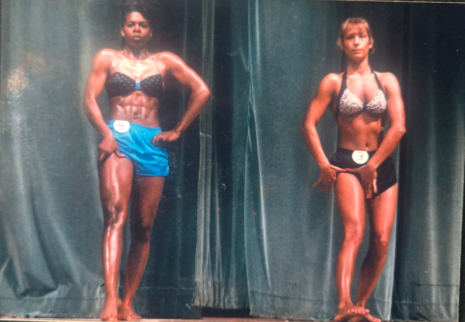Linette at age 17 in her first bodybuilding competition